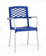 Модерен стол в синьо